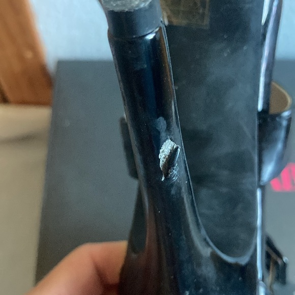 JustFab Jacinta platform heels in Black - Picture 9 of 11